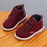 Children's High Top Pu Leather Add Velvet Warm Breathable Soft Non Slip Kids Casual Shoes Boots