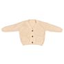 Children's Soft Knitted Sweater Coat Baby Girls Solid Color V-Neck Corn Knit Warm Sweater