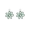 Clarmer Spring Design Korean Jewelry Geometric Enamel Acrylic Resin Pendant Earrings for Women