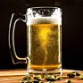 Classic Clear 16Oz Pint Glasses Beer Mugs Drinking Beer Steins Glass Cups with Handle