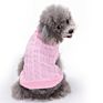 Classic Design Christmas Knitted 9 Colors Pet Accessories Clothes Solid Dog Sweater