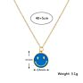 Clavicle Chain Jewelry Women Boho 18K Gold Plated Colorful Enamel Smile Face Pendant Choker Necklaces