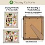 Collage Picture Frames from Rustic Distressed Wood Holds Five 4X6 Photos Ready to Hang or Use Tabletop Farmhouse Reclaimed Wood