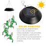 Color Changing Led Mobile Hummingbird Wind Chimes Solar Wind Chime Spiner Spiral Party Decoration Indoor Outdoor Garden Lights