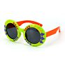 Colorful Retro Cartoon Silicone round Kids Polarized Sunglasses with Strip