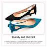 Comfortable Rubber Stud Ultra Low Woman's Kitten Pointed Sandals Heel Pumps Women Shoes