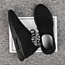 Comfortable Walking 39-44 Black Men's Breathable Casual Shoes