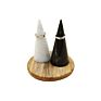 Cone Shape White Jewellery Wedding Ring Holder Display Luxury