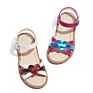 Contrasting Color Heart Design Little Girls Shoes Kids Girl Princess Shoes Sandal Kids