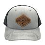 Cotton 6 Panel Cap Leather Patch Logo Trucker Hat