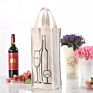 Cotton Canvas Tote Recycling Single Bottle Wine Bag