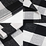 Cotton Washable Carpet Woven Black White Check Pattern Buffalo Plaid Rug Floor Mat Indoor Mat