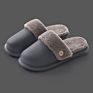 Couple Warm Cotton Slippers Household Waterproof Non-Slip Removable Slippers