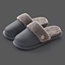 Couple Warm Cotton Slippers Household Waterproof Non-Slip Removable Slippers