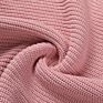 Cozy Chunky Knitted Crew Neck Pullover Blouse Sweater in Pink