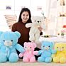 Creative Light up Led Stuffed Animals Plush Toy with Light Colorful Glowing Teddy Bear Christmas Valentines Day Gift