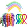 Creative Soft Tpr Noodle Worm Tricky Toys Decompression and Venting Toys Stretchy String Fidget Toy