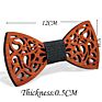 Creative Wooden Neckie Bow Tie for Men Handmade Customized Solid Wedding Wood Bowties Crafts Gifts