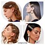 Crystal Words Hair Pins Glitter Letter Bobby Pins Metal Bling Barrettes Hairgrips Rhinestones Letter Hair Clips