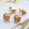 Cufflinks Novelty Knot Cufflinks Silver Color Men's Jewelry Classic Cuff Link for Shirt