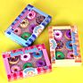 Customized Candy Donuts Erasers, Stationery Cartoon Kawaii Eraser for Kids