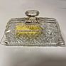 Customized Crystal Covered 2-Piece Design Butter Keeper Storage Dublin Glass Butter Dish with Handled Lid