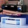 Customized High Gloss Mdf Wooden Rectangular Modern Living Room Furniture Tv Unit Stand