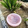 Customized Natural Hand Carved Crystal Bowl Gemstone Healing Folk Crafts Rose Quartz Sink