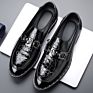 Customized Party Genuine Leather Dress Shoes for Men Shiny Small Leather Shoes Business British Casual Leather Shoes