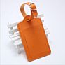 Customized Pu Leather Luggage Label Pvc Wedding Luggage Tag with Name and Address