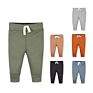 Customized Style Multi-Colored Infant Slack Unisex Cotton Baby Plain Dyed Pants Boys Warm Pants