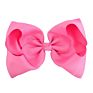 Cute 8 Inch Grosgrain Solid Color Bowknot Hair Bows with Clips Handmade Price Kid Girls Hair Accessories