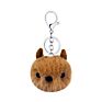 Cute Cat Pom Poms Keychains Faux Rabbit Fur Keyring Fluffy Pompoms Keychain for Women Girls Bag Accessories