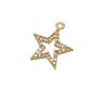 Chic CZ Micro pave Star Charm Pendants