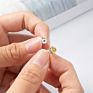 Dainty Cubic Zirconia Rhinestone Colored Stone Micro Multicolor Stud Earrings
