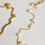 Dainty Gold Chain Anklets Stainless Steel Bohemian Waterproof Freshwater Pearl Anklet Non Tarnish Jewelry for Gifts