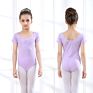 Dance Dress Children Girls Short Sleeve Ballet One-Piece Training Dancewear