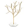 Decorative Marble Base Jewelry Display Tree Stand for Earring Necklace Holder