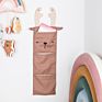 Deer Door 3 Pockets Kids Decorations Hanging Wall Mounted Storage Bag for Home Nursery Decor