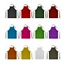 Design Customer Logo Cotton Polyester Pure Color Black Cooking Man Kitchen Garden Bib Apron