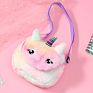 Design Cute Popbular Girl Bag Kids Chest Bag Colorful Unicorn Shoulder Bag