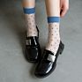 Design Design Transparent Toe Sock Crystal Lace Thin Crew Women Socks