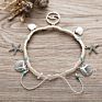 Design Fancy Anklet Metal Starfish, Shells, Waves Barefoot Sandals Foot Jewelry Anklet