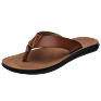 Design Men Cork Sole Leather Flip Flop Man Slipper