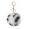 Design Rainbow Colorful 8Cm Hair Ball Pompons Keychain Key Chain Bag Pendant Car Jewelry Decoration