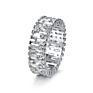 Design Women Wedding Engagement Flower Shaped Rings with Diamonds