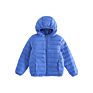 Design Zippered up Jacket Coat Full Zip up Red Polyester Padded Jacket for Kids