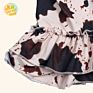 Designed Cow Printing Baby Dresses Milk Silk Baby Dress Cotton Girls