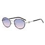 Designer Vendors Women Metal Small Oval Shape Frames Uv400 Sunglasses