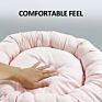 Designer Waterproof Washable round Long Faux Fur Removable Non-Slip Pet Bed Outdoor Cat Dog Bed